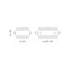 Utdragbart bord upp till 14 sittplatser i fanerat trä Tillverkat i Italien - Grotta Viadurini