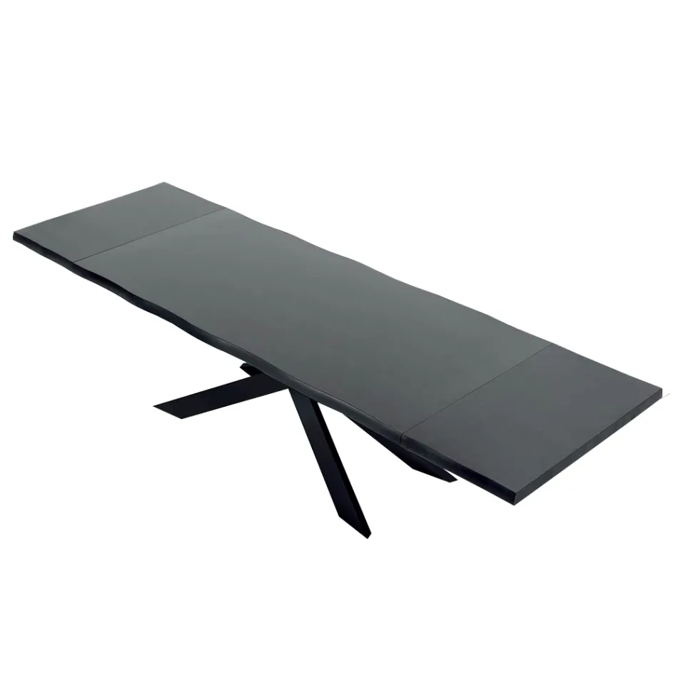 Utdragbart bord upp till 14 sittplatser i fanerat trä Tillverkat i Italien - Grotta Viadurini