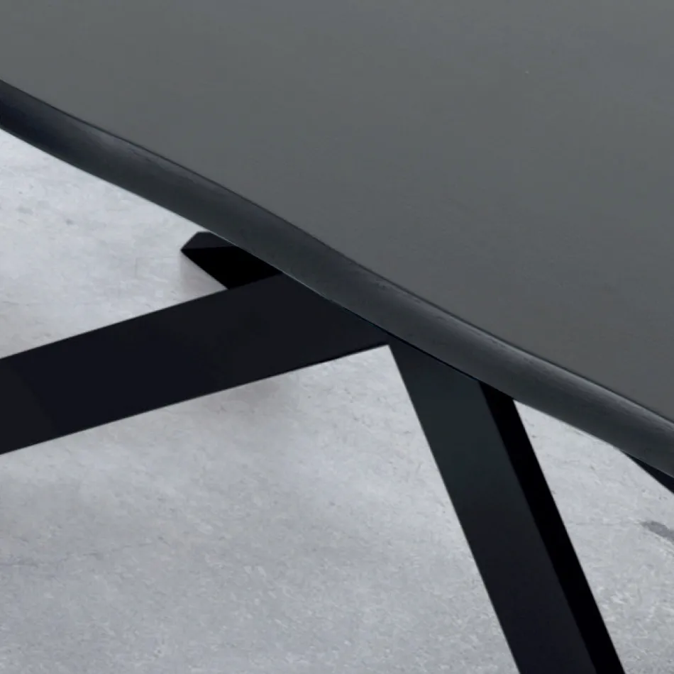 Utdragbart bord upp till 14 sittplatser i fanerat trä Tillverkat i Italien - Grotta Viadurini