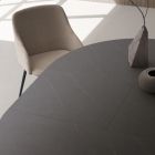 Utdragbart bord upp till 180 cm Runt laminerat Hpl Tillverkat i Italien - Bastiano Viadurini