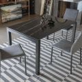 Utdragbart bord upp till 230 cm i metall och keramisk glasskiva - Klaus