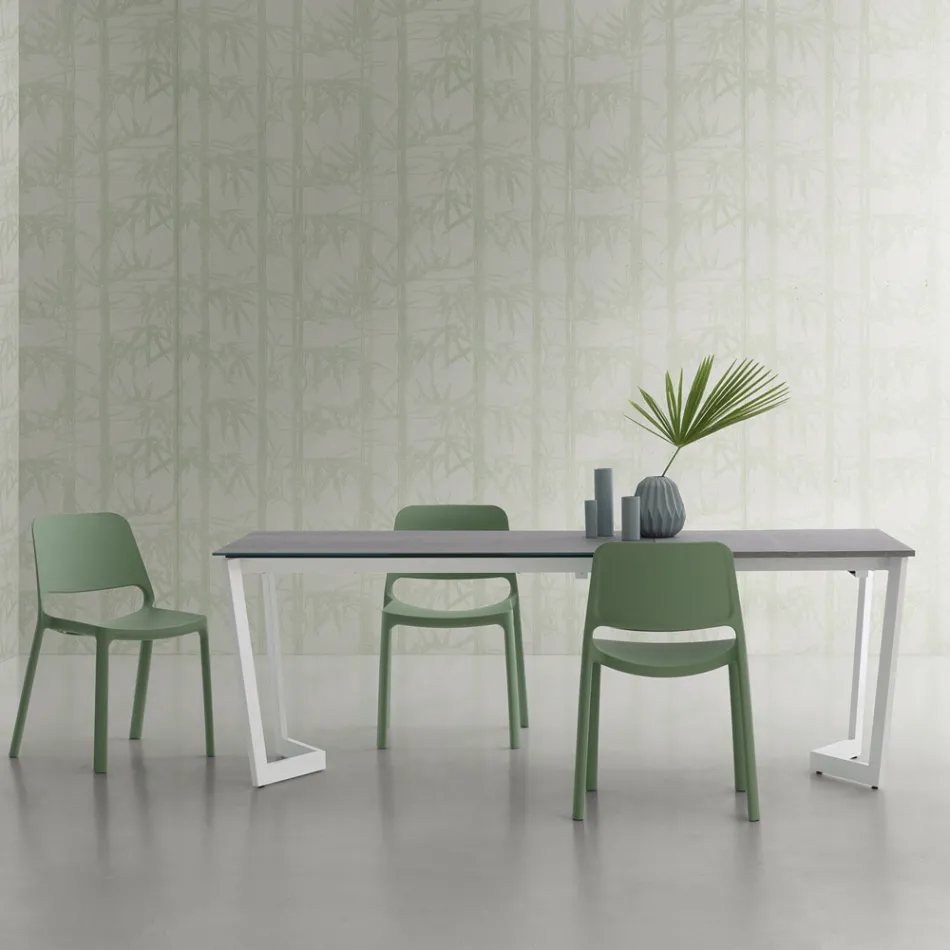 Utdragbart bord Upp till 238 cm med Laminam Top Made in Italy - Pablito Viadurini