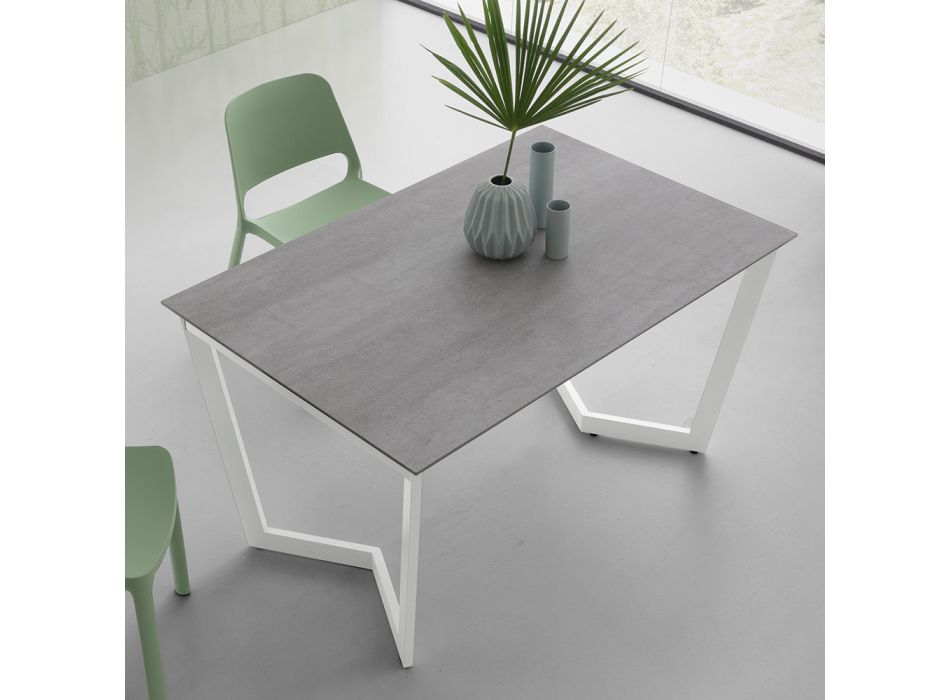 Utdragbart bord Upp till 238 cm med Laminam Top Made in Italy - Pablito Viadurini