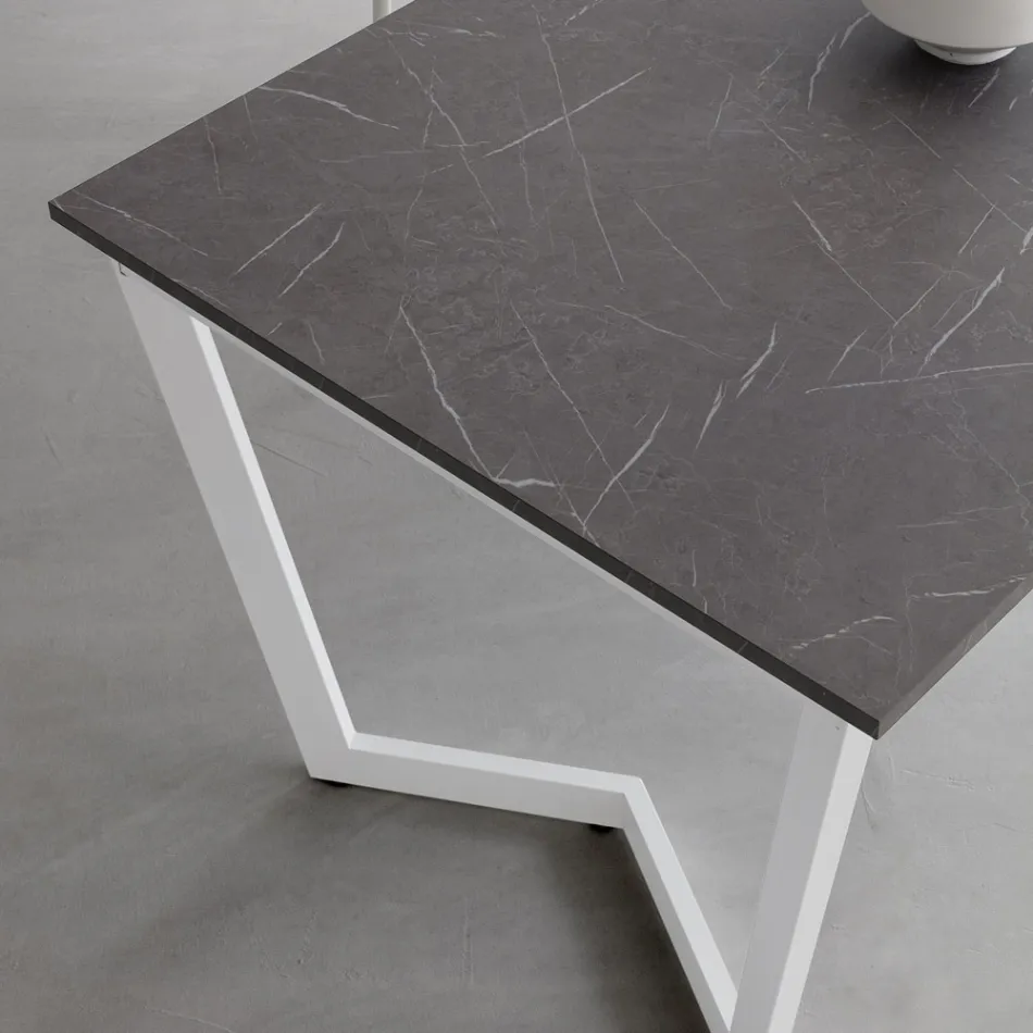 Utdragbart bord Upp till 238 cm i metall och Hpl Tillverkat i Italien - Pablito Viadurini