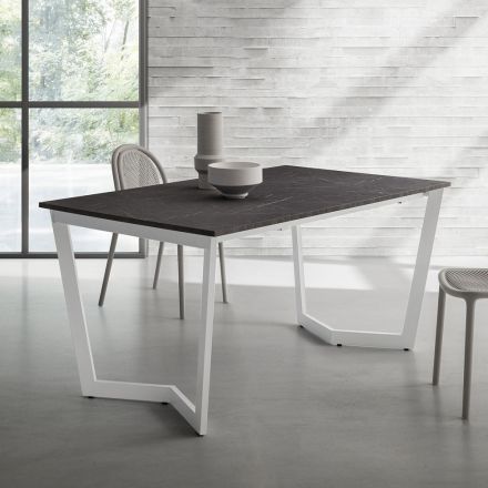 Utdragbart bord Upp till 238 cm i metall och Hpl Tillverkat i Italien - Pablito Viadurini
