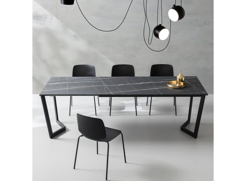 Utdragbart bord upp till 238 cm metall och färgad Hpl Tillverkad i Italien - Pablito Viadurini