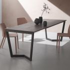 Utdragbart bord Upp till 238 cm Moka Metal och Hpl Tillverkat i Italien - Pablito Viadurini