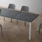 Utdragbart bord Upp till 240 cm Skiva i Laminam Tillverkad i Italien - Filiberto Viadurini