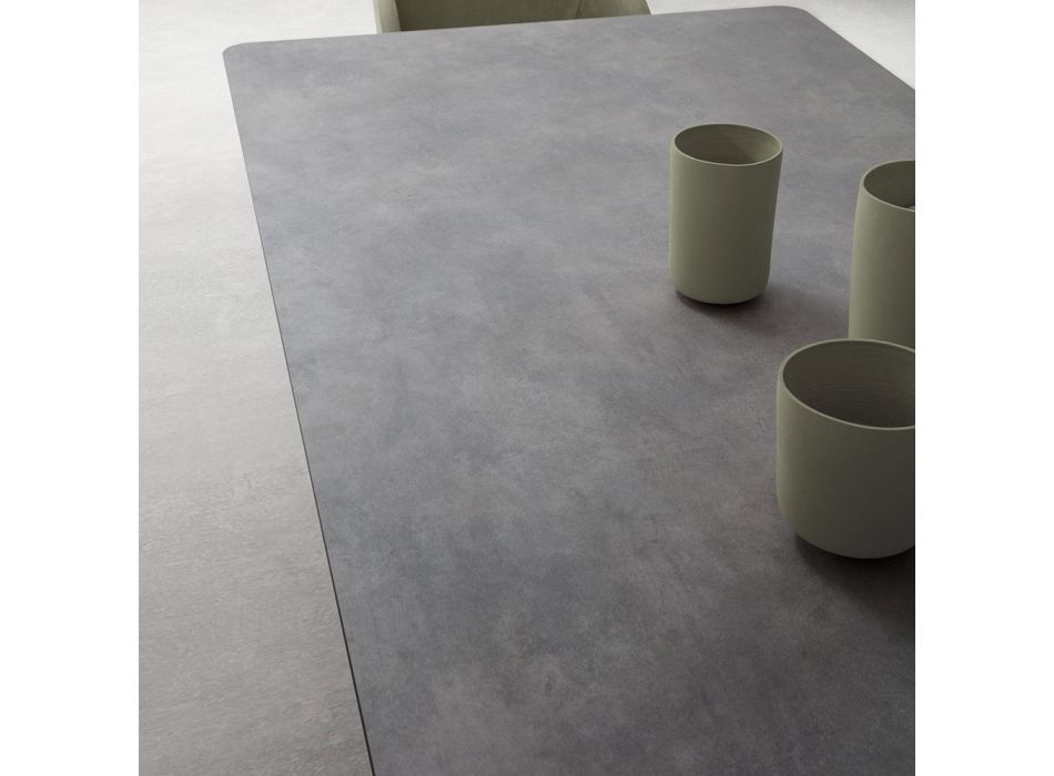 Utdragbart bord upp till 300 cm metallunderrede Tillverkat i Italien - Bastiano Viadurini