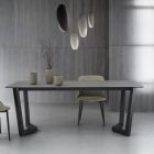 Utdragbart bord upp till 300 cm metallunderrede Tillverkat i Italien - Bastiano Viadurini