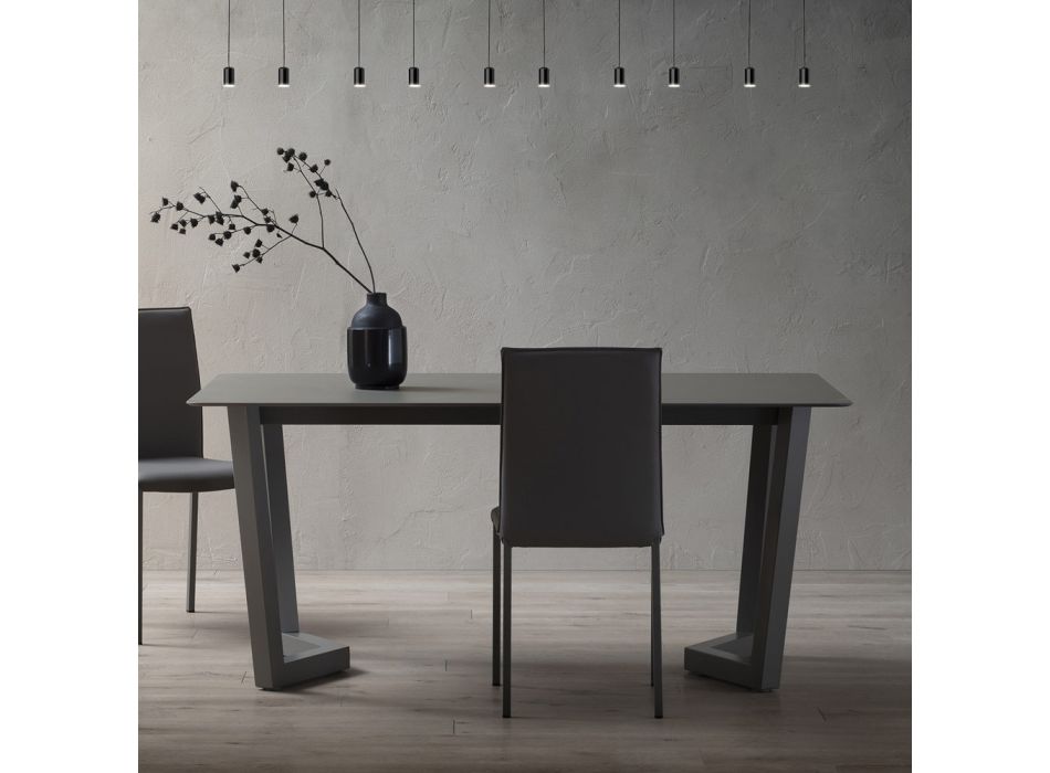 Utdragbart bord upp till 300 cm i Stratified Fenix Made in Italy - Bastiano Viadurini