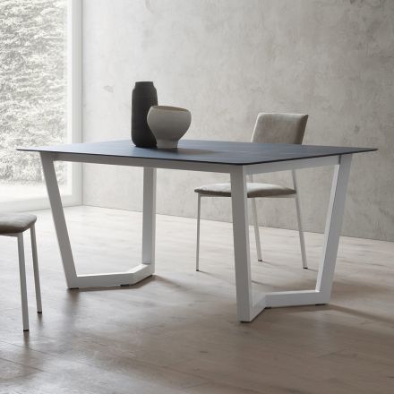 Utdragbart bord Upp till 300 cm Laminerad HPL-skiva Tillverkad i Italien - Bastiano Viadurini