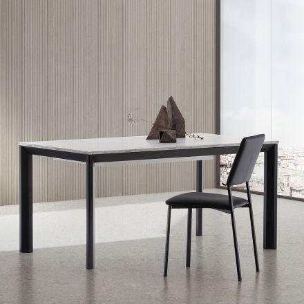 Utdragbart bord upp till 334 cm i aluminium och Hpl Tillverkat i Italien - Filiberto Viadurini