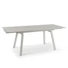 Utdragbart bord upp till 200 cm i Marble Effect Sinter Stone - Ananas Viadurini