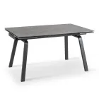 Utdragbart bord upp till 200 cm i Marble Effect Sinter Stone - Ananas Viadurini