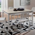 Utdragbart bord Upp till 238 cm i laminat och metall tillverkat i Italien - Remigio
