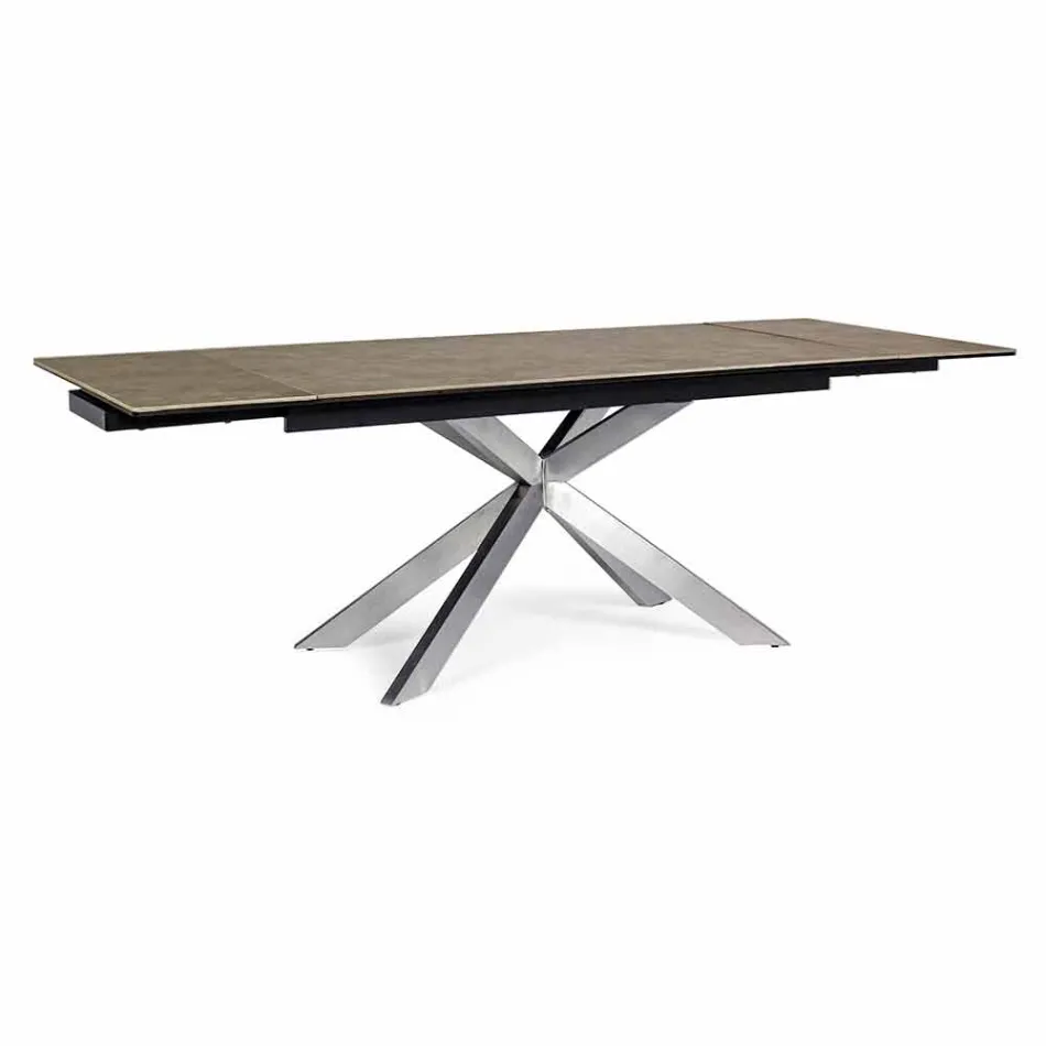 Utdragbart bord Upp till 240 cm med Homemotion Ceramic Top - Avici Viadurini