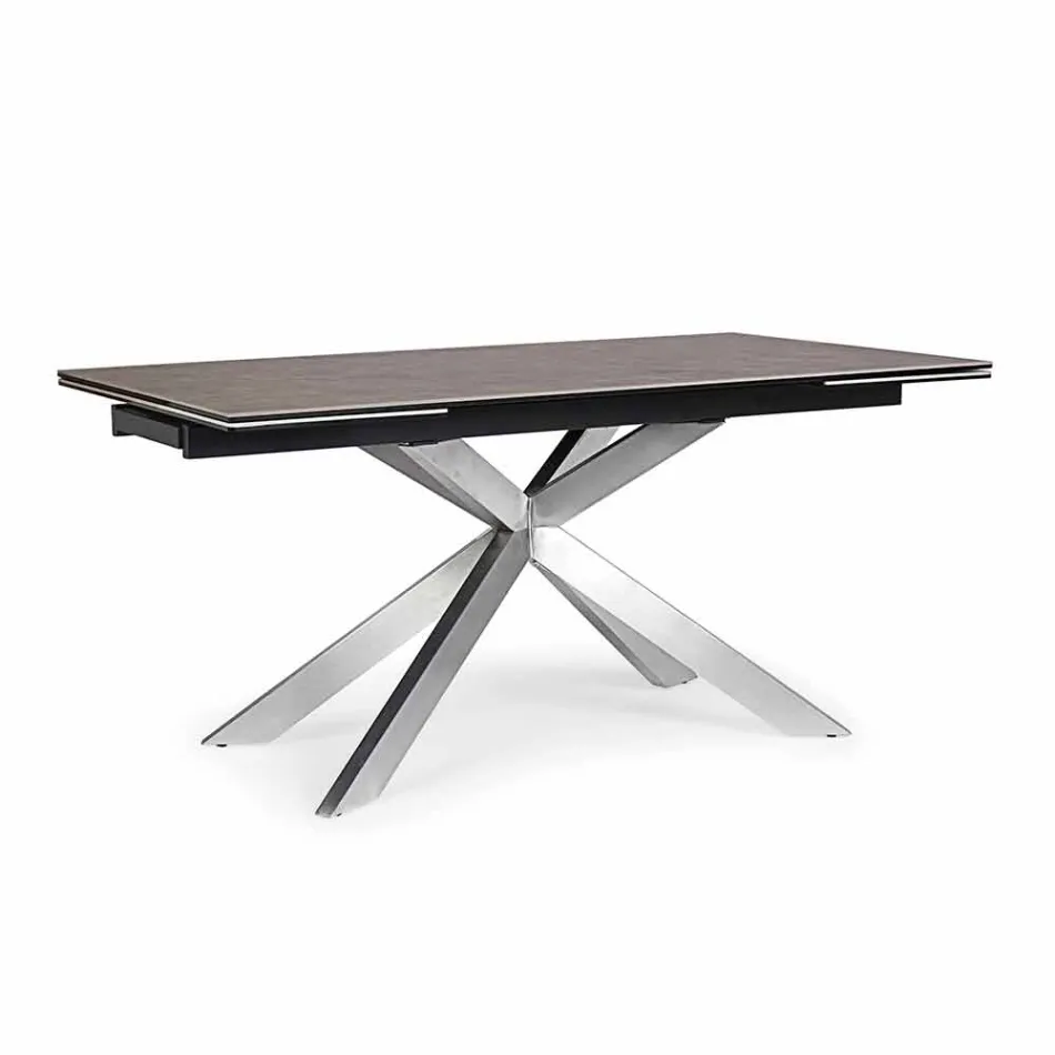 Utdragbart bord Upp till 240 cm med Homemotion Ceramic Top - Avici Viadurini