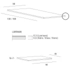 Utdragbart bord upp till 240 cm med laminamskiva Made in Italy - maltesiska Viadurini
