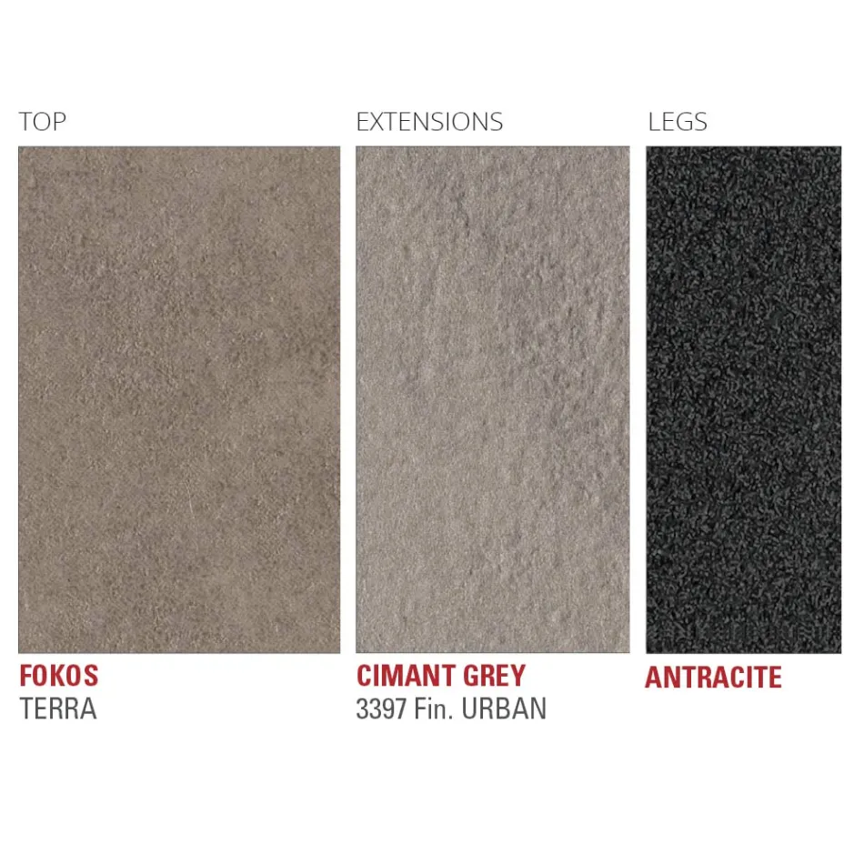 Utdragbart bord upp till 240 cm med laminamskiva Made in Italy - maltesiska Viadurini