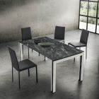 Utdragbart bord upp till 240 cm Design i trä och HPL Made in Italy - Polo Viadurini
