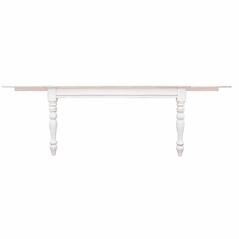 Utdragbart bord Upp till 240 cm i Mango Wood och Mdf Homemotion - Tongo Viadurini