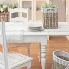 Utdragbart bord Upp till 240 cm i Mango Wood och Mdf Homemotion - Tongo Viadurini