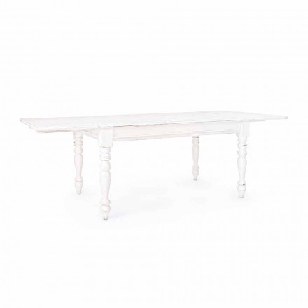 Utdragbart bord Upp till 240 cm i Mango Wood och Mdf Homemotion - Tongo Viadurini
