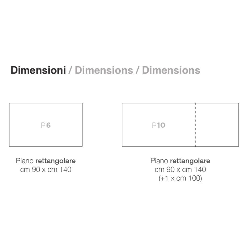 Utdragbart bord upp till 240 cm i Lackat trä Tillverkat i Italien - Adrienne Viadurini