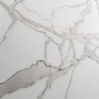 Utdragbart bord Upp till 280 cm i stål och matt keramiskt glas - Viterbo Viadurini