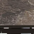 Utdragbart bord Upp till 280 cm i stål och matt keramiskt glas - Viterbo Viadurini