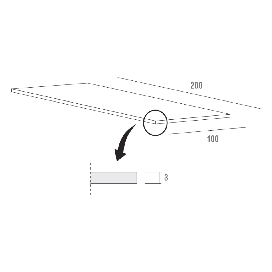 Utdragbart bord Upp till 280 cm i Fenix Made in Italy, Precious - Aresto Viadurini