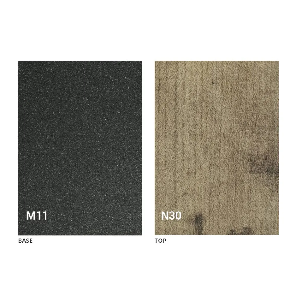 Utdragbart bord upp till 280 cm i trä och metall Made in Italy - Gallotto Viadurini