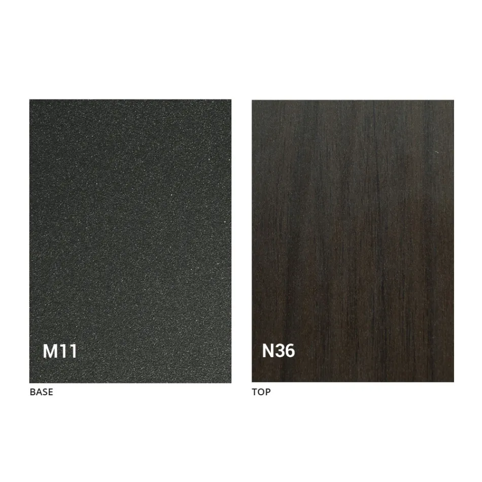 Utdragbart bord upp till 280 cm i trä och metall Made in Italy - Gallotto Viadurini