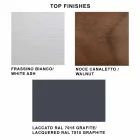 Utdragbart bord upp till 280 cm i glas och fanerat trä – Eugrafo Viadurini