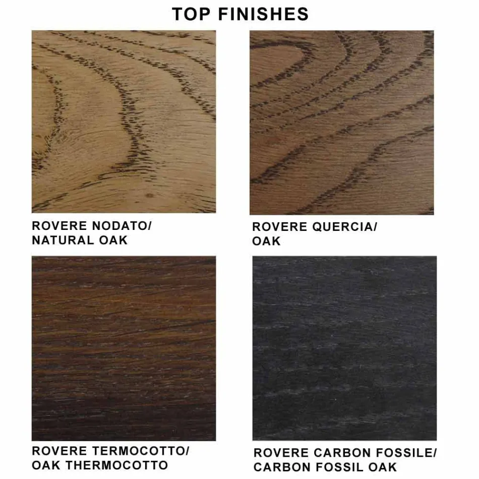 Utdragbart bord upp till 280 cm i glas och fanerat trä – Eugrafo Viadurini