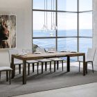 Utdragbart bord upp till 284 cm i trä och järn Tillverkat i Italien - Ocean Viadurini