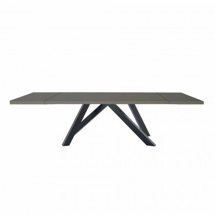 Utdragbart bord Upp till 300 cm i Fenix och stål tillverkat i Italien - Settimmio Viadurini