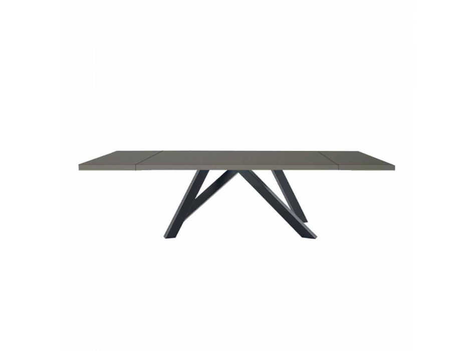 Utdragbart bord upp till 300 cm i Fenix och stål tillverkat i Italien - Settimmio Viadurini