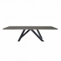 Utdragbart bord Upp till 300 cm i Fenix och stål tillverkat i Italien - Settimmio