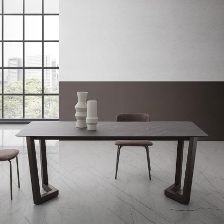 Utdragbart bord Upp till 300 cm i stratifierad HPL Tillverkad i Italien - Bastiano Viadurini