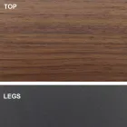 Utdragbart bord upp till 300 cm i trä och stål Tillverkat i Italien - Settimmio Viadurini