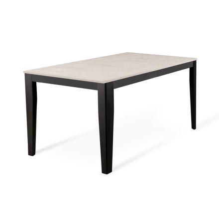 Utdragbart bord upp till 316 cm i Melamin och Metal Base - Rökelse Viadurini