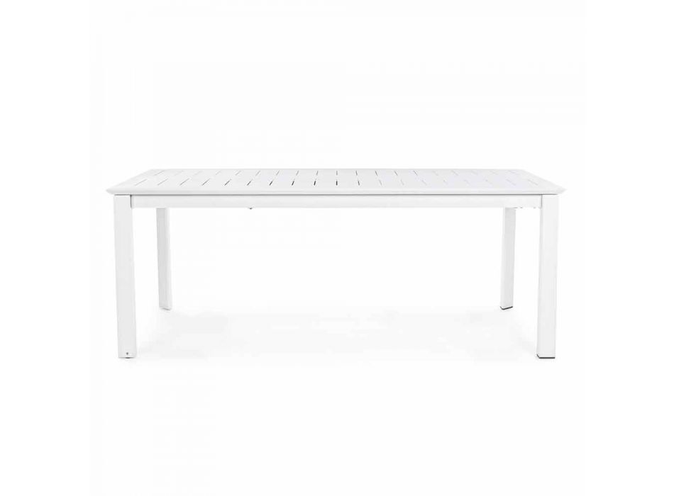 Utdragbart bord i modern design av aluminium för utomhushemsk känsla - Casper Viadurini