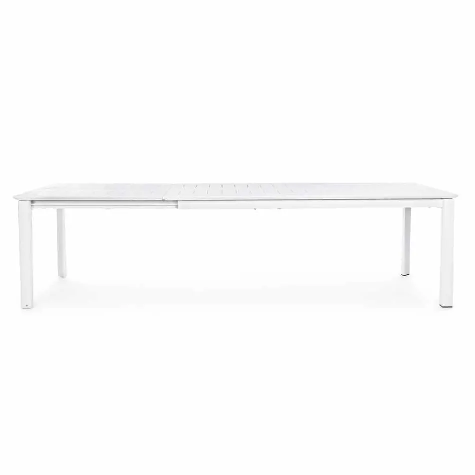 Utdragbart bord i modern design av aluminium för utomhushemsk känsla - Casper Viadurini