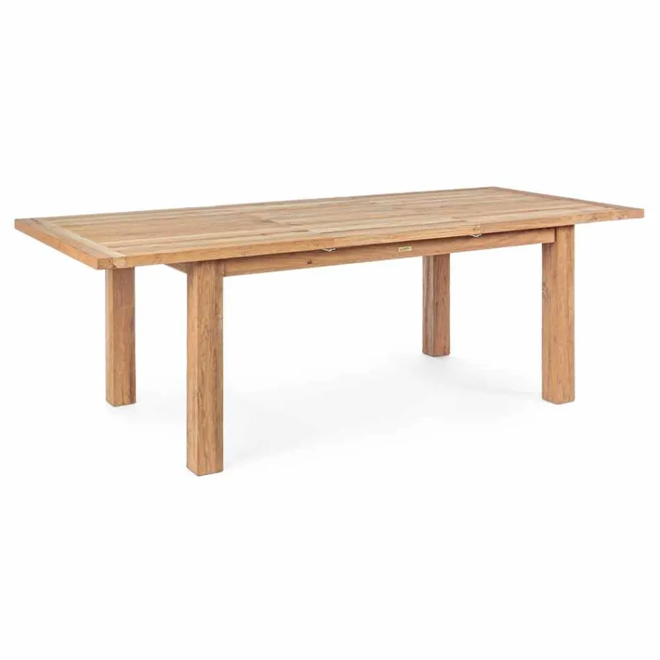 Utdragbart trädgårdsdesignbord för 6 personer Homemotion - Hunter Viadurini