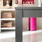 Utdragbar bord i bokträ gjort i Italien Tito Viadurini