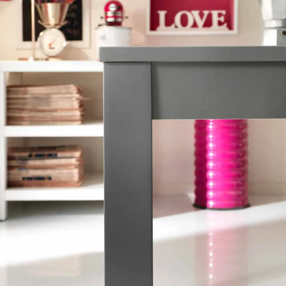 Utdragbar bord i bokträ gjort i Italien Tito Viadurini