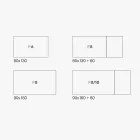 Utdragbart melaminbord med olika ytbehandlingar tillverkat i Italien - Lily Viadurini