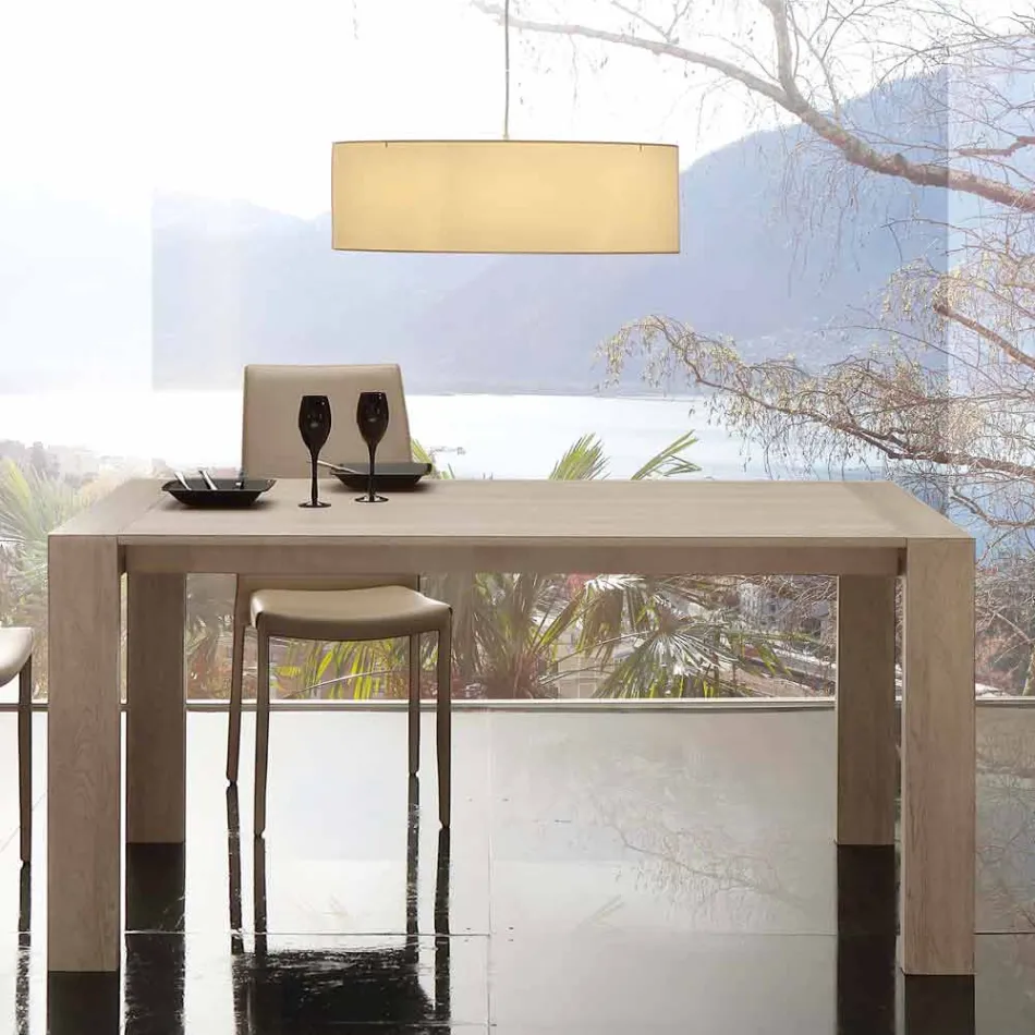 Utdragbar bord i melamin MDF och modern Jesi Viadurini